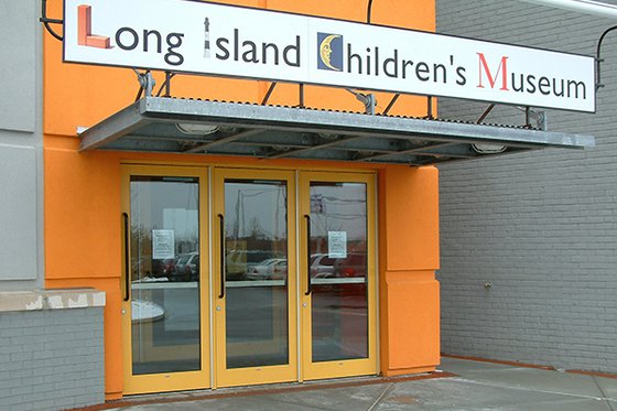 Main entrance of the Long Island Children's Museum. 