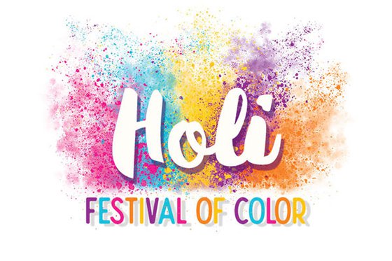 Holi festival logo 