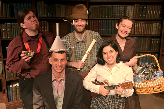 The cast of "Journey to Oz" on stage dressed in their costumes. 