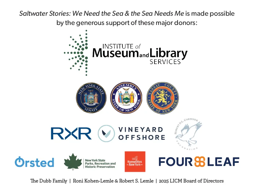 Saltwater Stories major funders acknowledgement.
