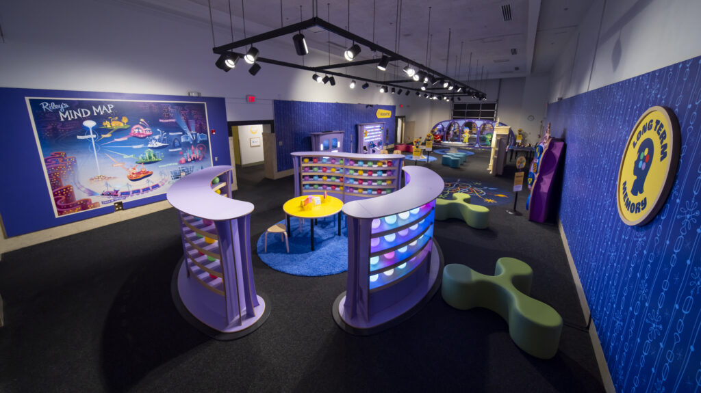 Room filled with Museum exhibits for Emotions at Play