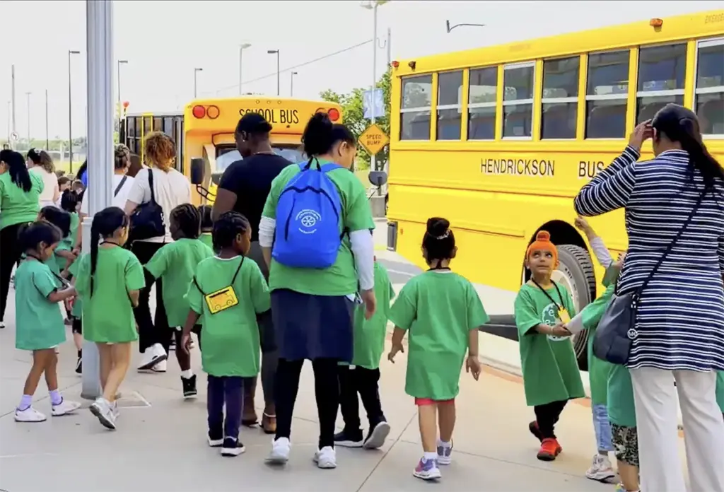 A school group visits Long Island Children's Museum.